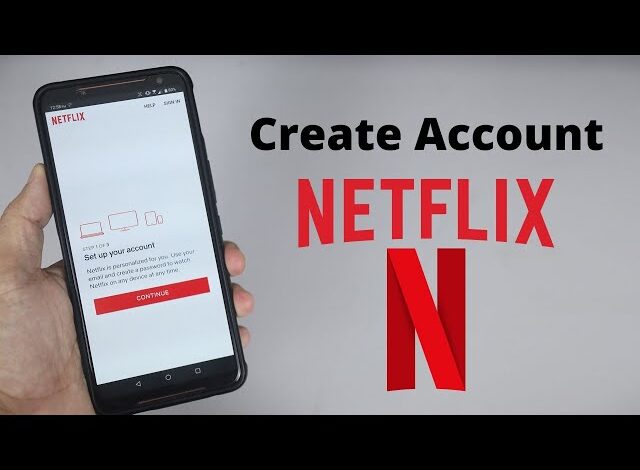 how to create netflix account